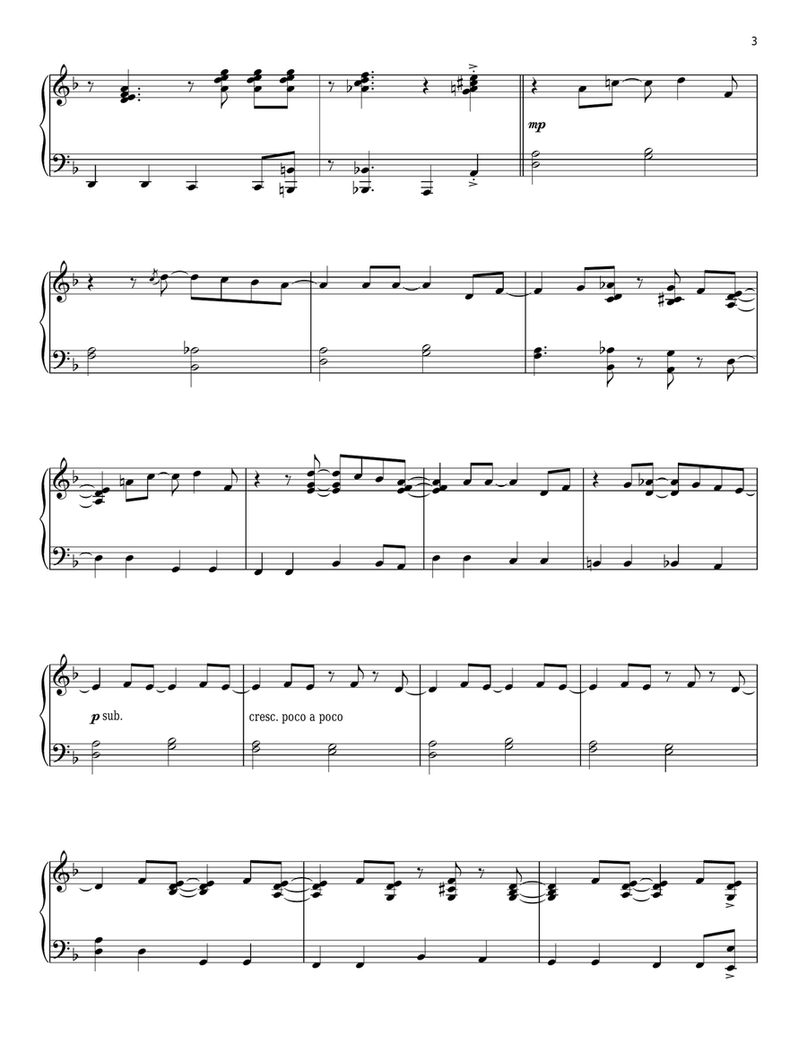 Smells Like Teen Spirit [Jazz version] Piano Solo scores gallery preview page 3