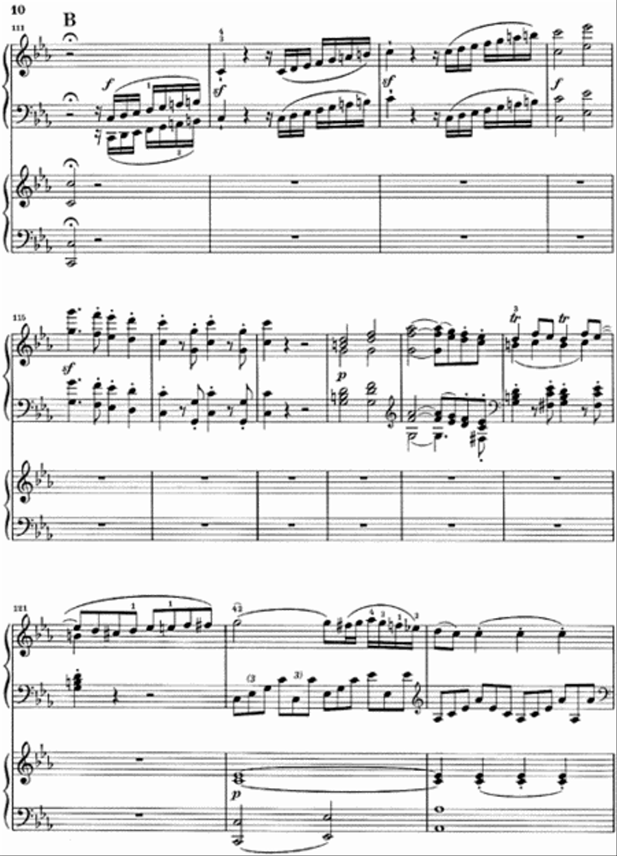 Concerto for Piano and Orchestra C minor Op. 37, No. 3 Piano Solo scores gallery preview page 2