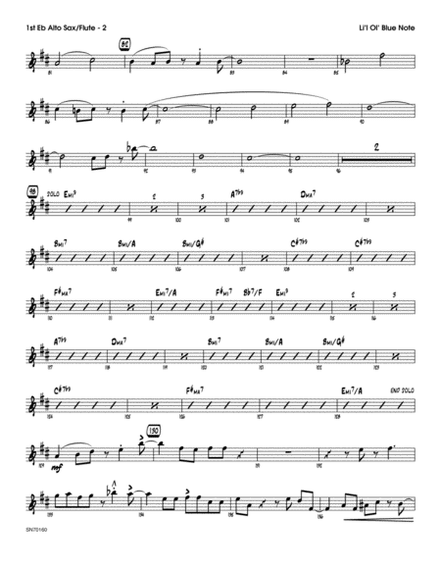 Li'l Ol' Blue Note - 1st Eb Alto Saxophone
