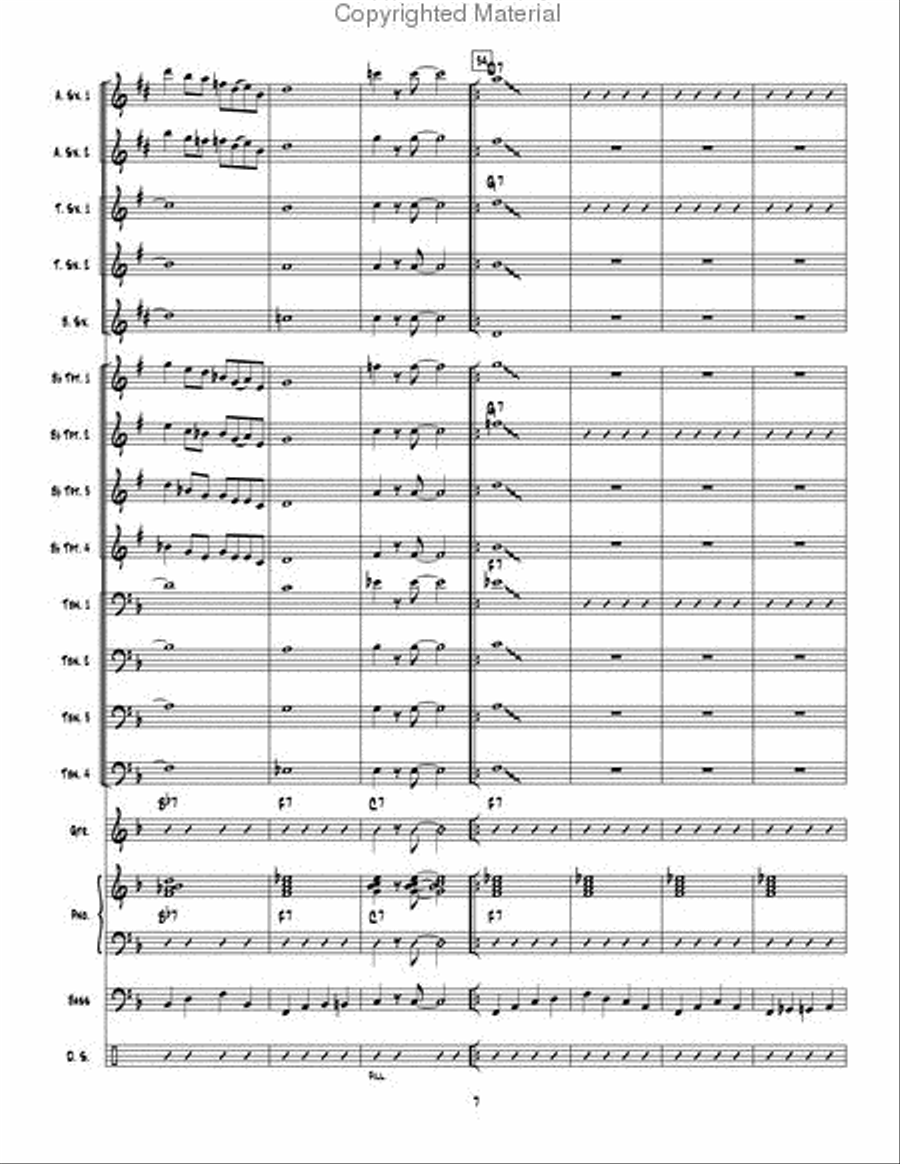 Big Red Rooster Jazz Ensemble scores gallery preview page 7