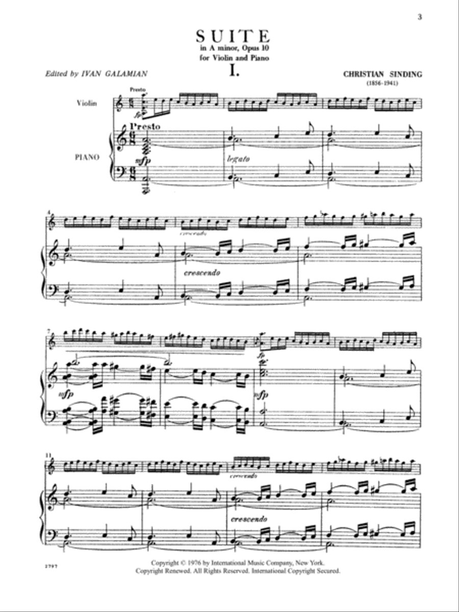 Suite in A minor, Op. 10