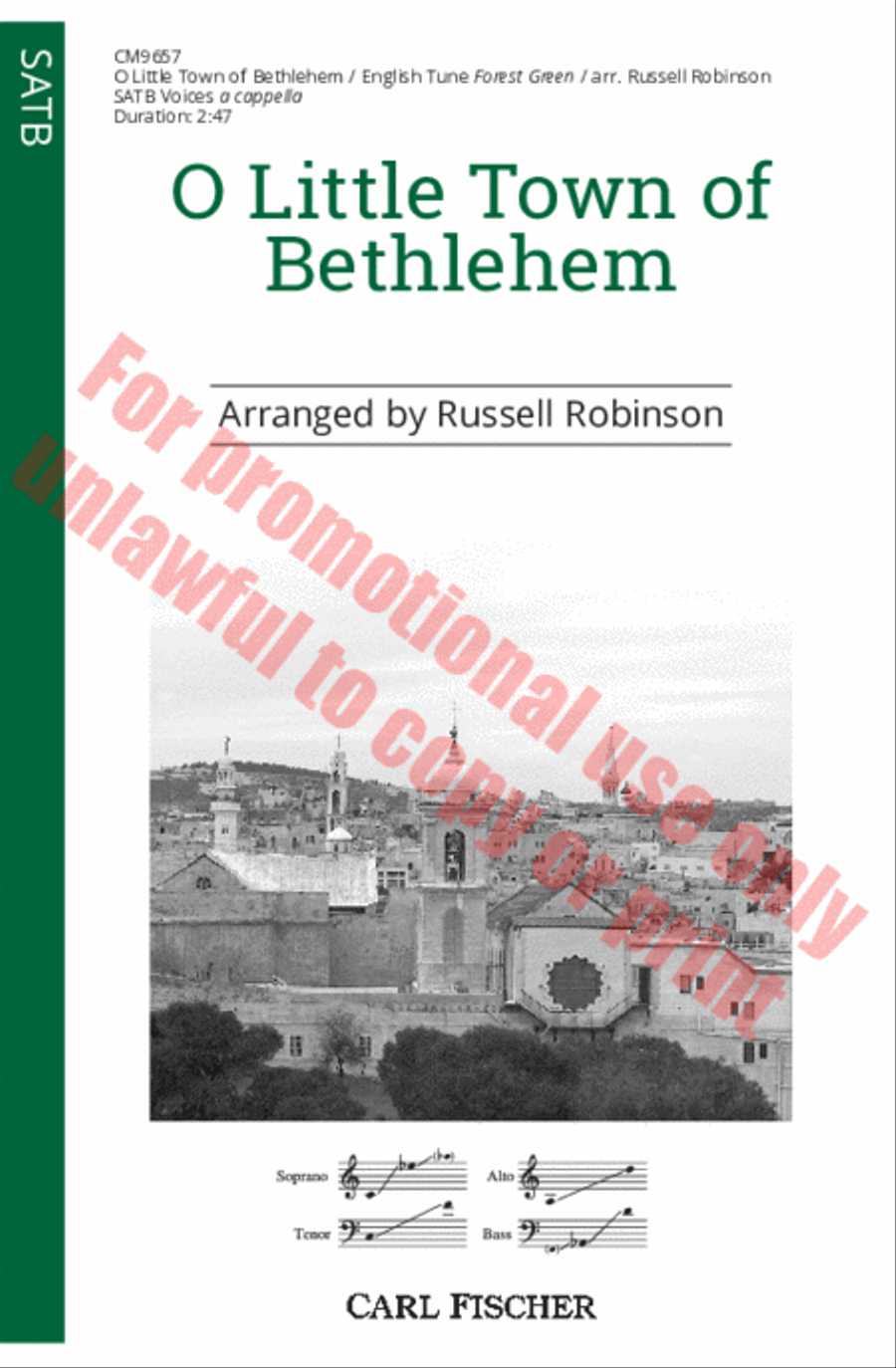 O Little Town of Bethlehem 4-Part scores gallery preview page 2