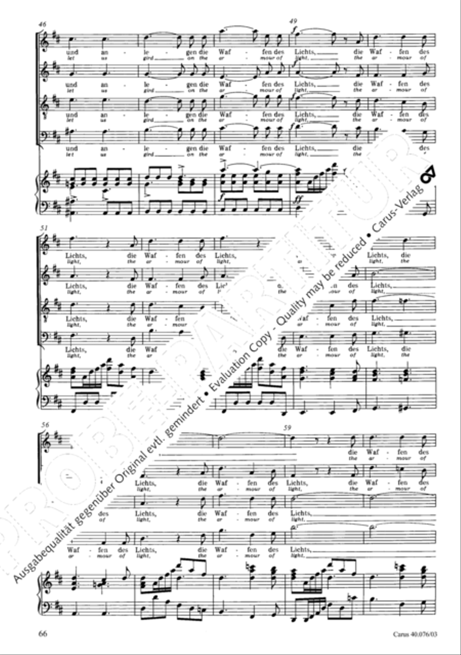 Hymn of Praise, MWV A 18 Hymn of Praise, MWV A 18 SSAATB scores gallery preview page 67