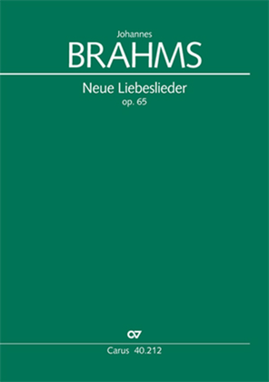 Book cover for Neue Liebeslieder-Walzer, Op. 65