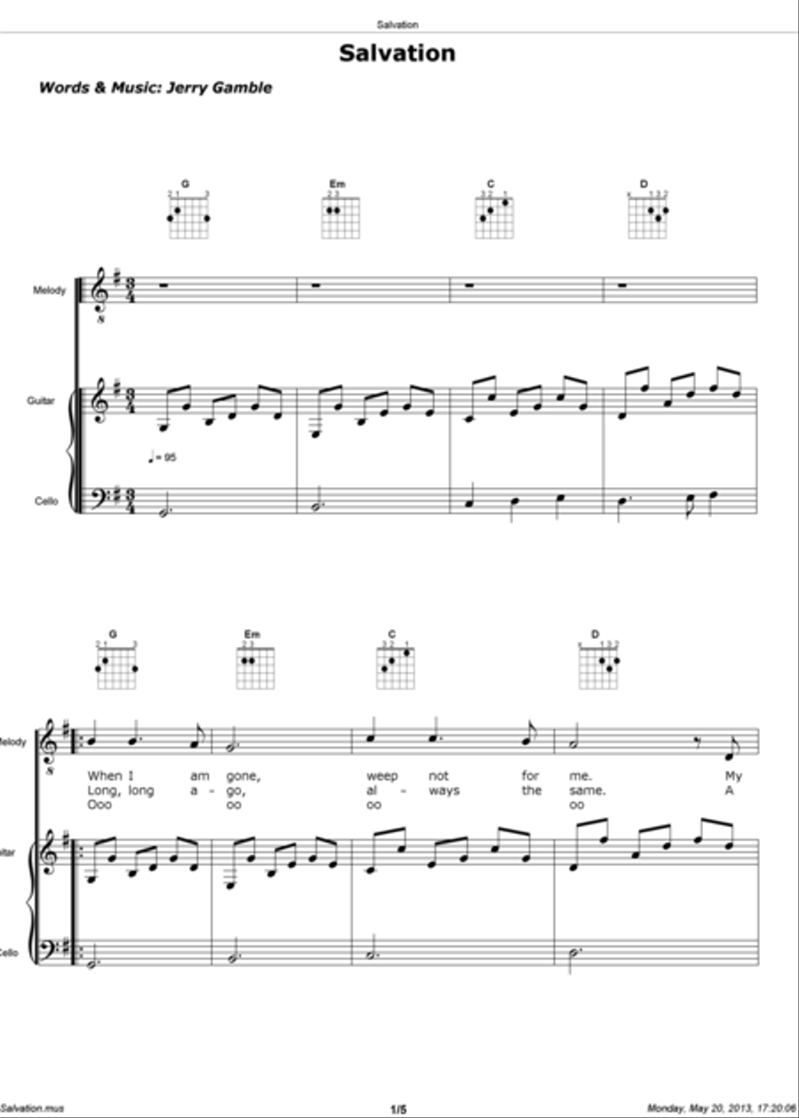 Salvation Large Ensemble scores gallery preview page 1