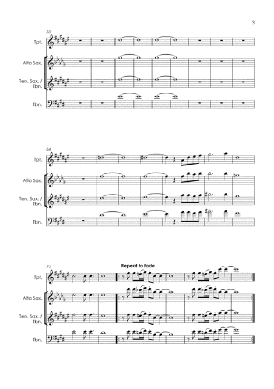 Dancing In The Street Dancing In The Street Tenor Saxophone scores gallery preview page 5