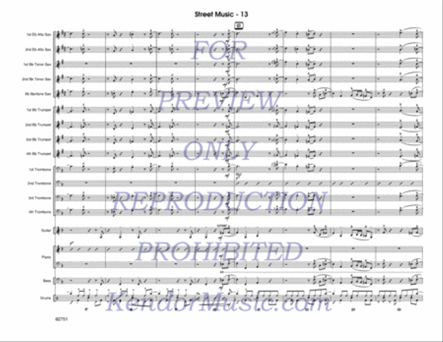 Street Music (Score) Street Music (Score) Jazz Ensemble scores gallery preview page 14