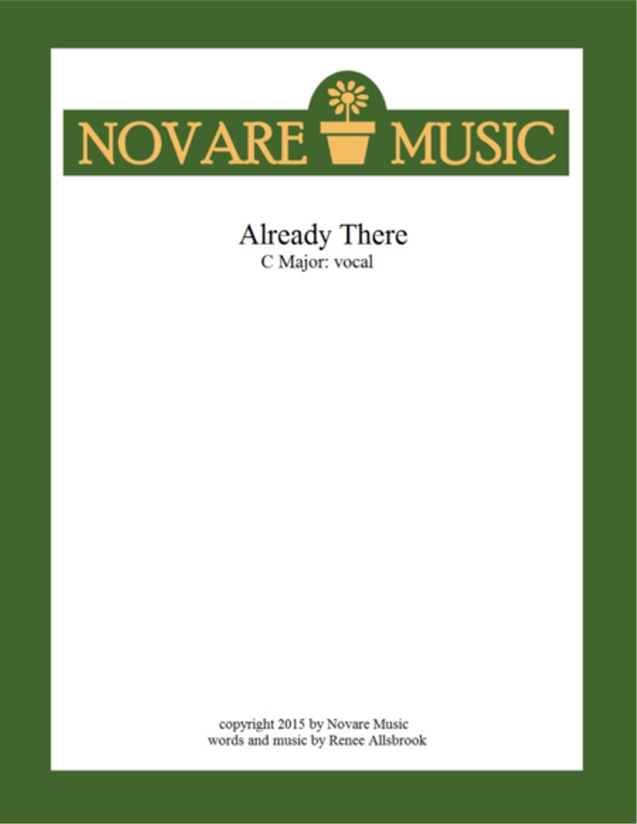 Already There Voice scores gallery preview page 1