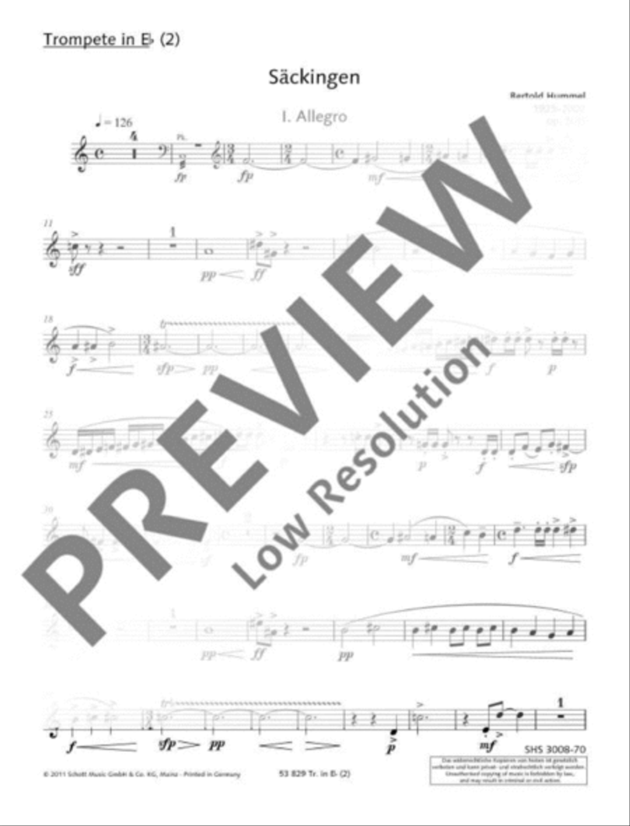 Säckingen Trumpet scores gallery preview page 10