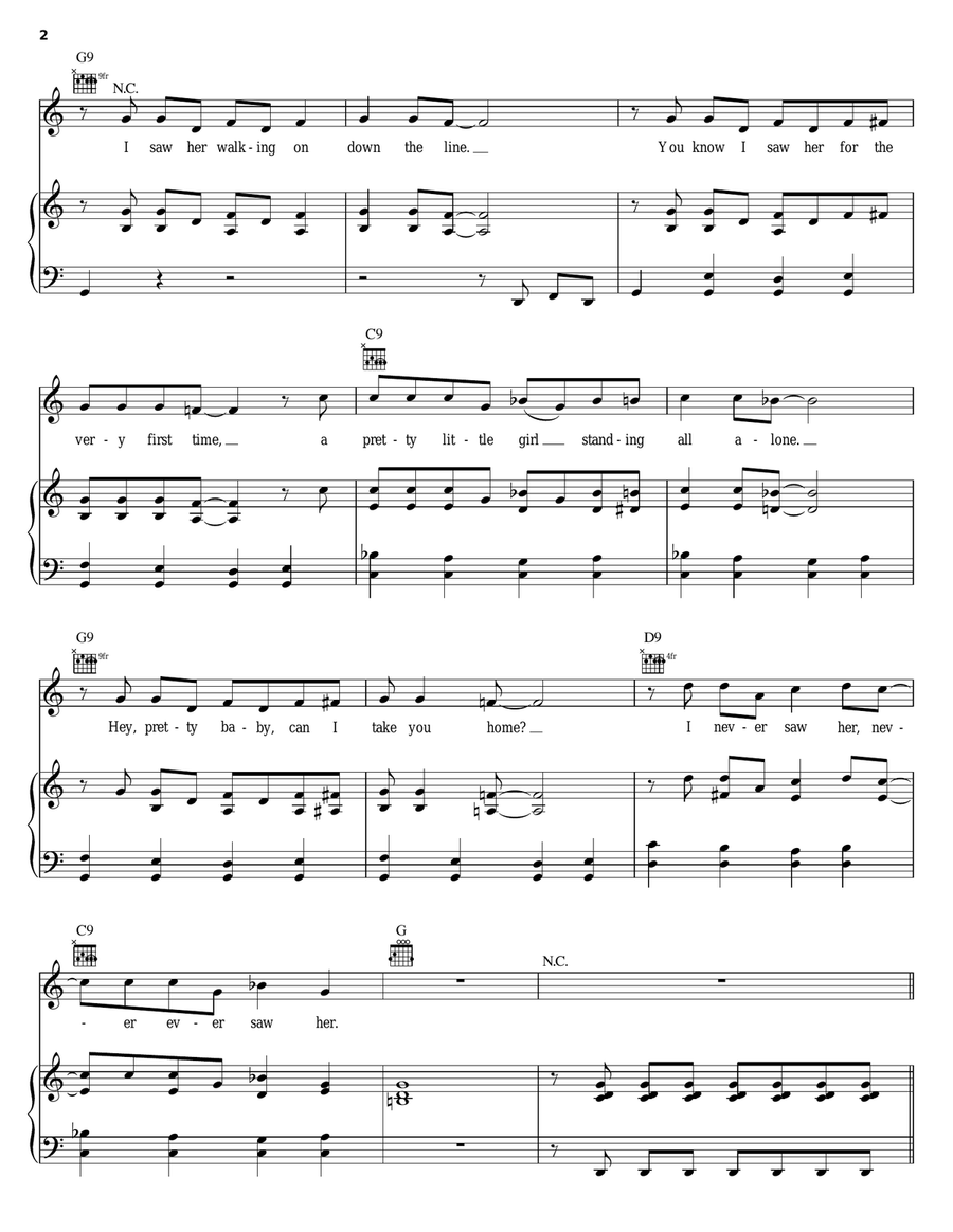 Hanky Panky Piano, Vocal, Guitar scores gallery preview page 2