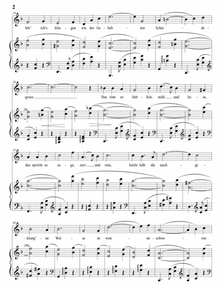 STRAUSS: Ich schwebe, Op. 48 no. 2 (transposed to F major)