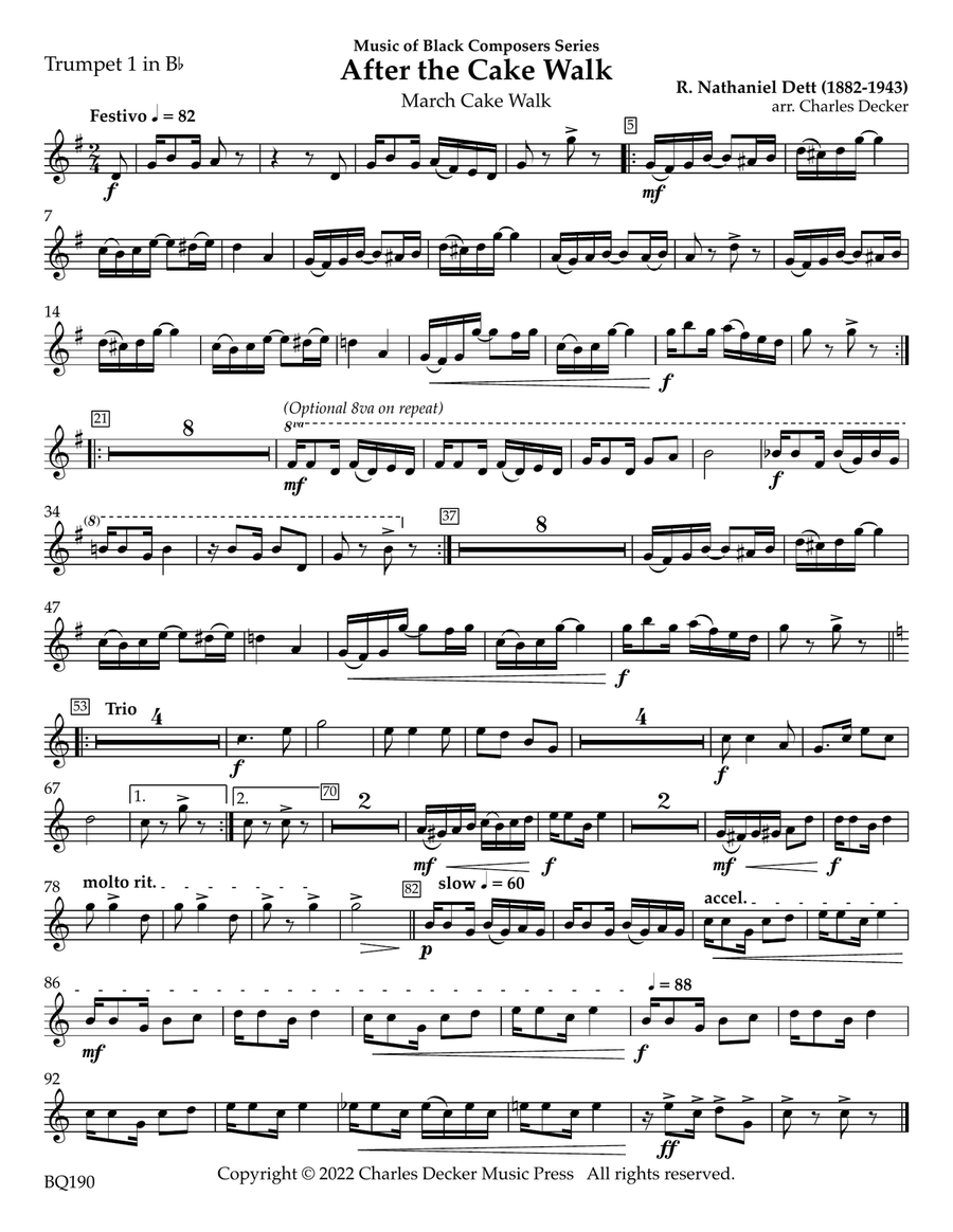 After the Cake Walk for Brass Quintet Brass Quintet scores gallery preview page 5