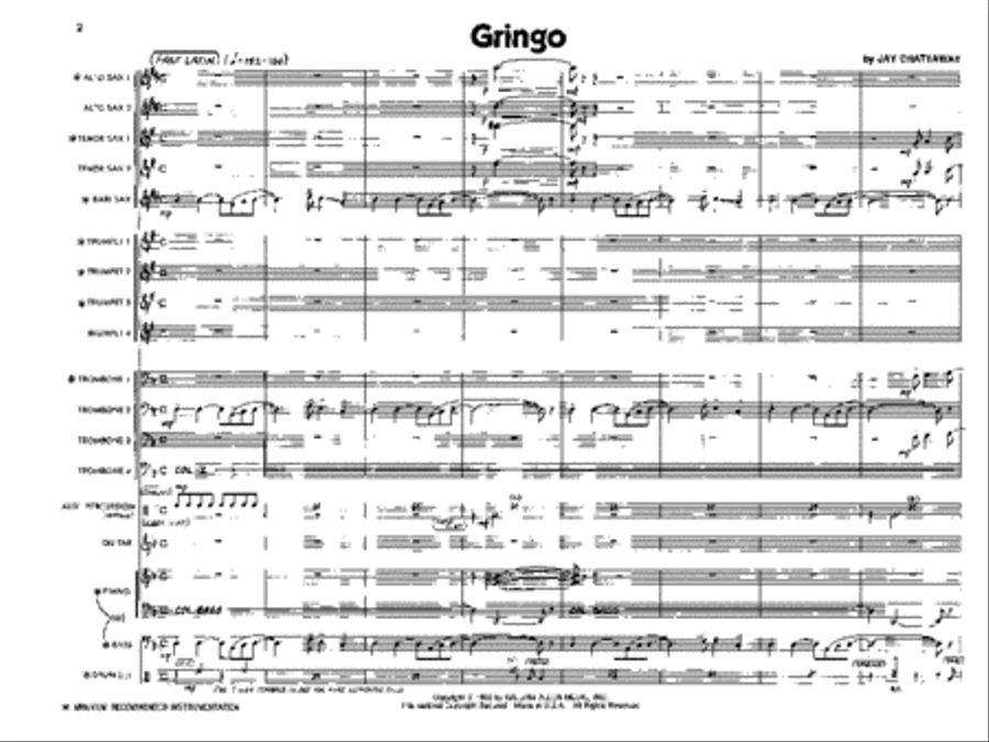 Gringo Jazz Ensemble scores gallery preview page 2