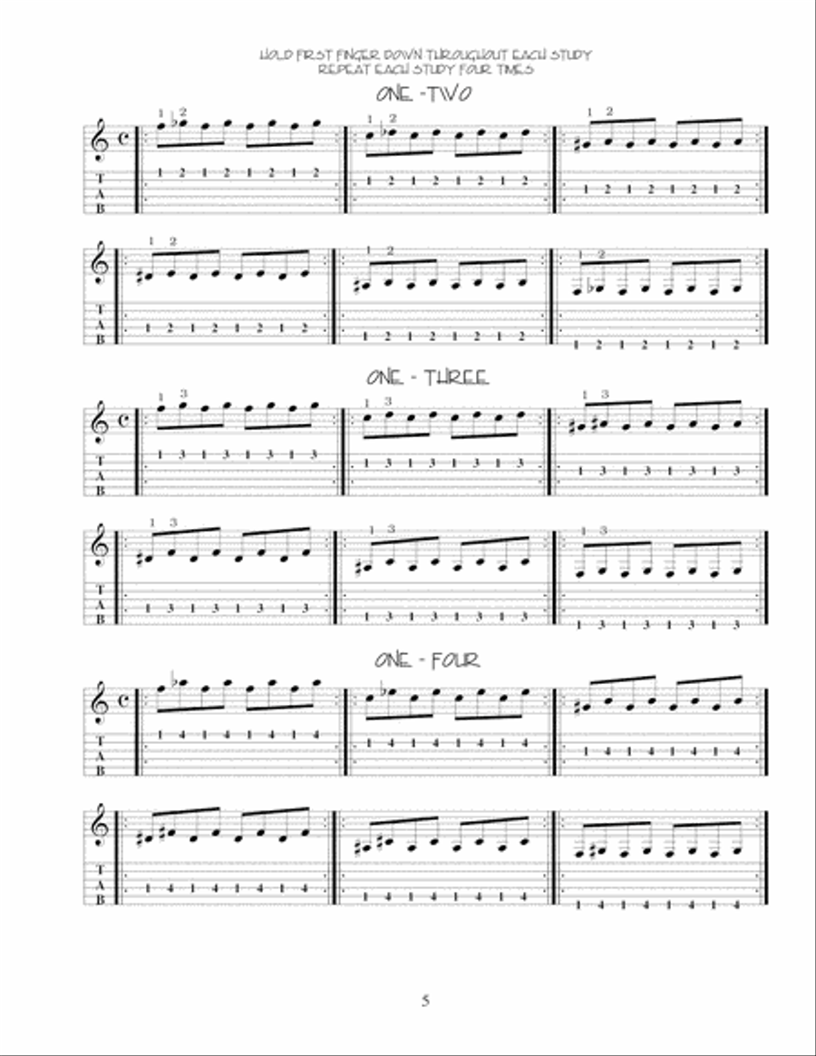 Guitar Journals - Technique Guitar scores gallery preview page 11
