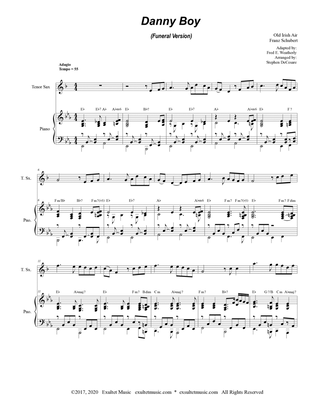Danny Boy (Funeral Version) (Tenor Saxophone Solo and Piano)