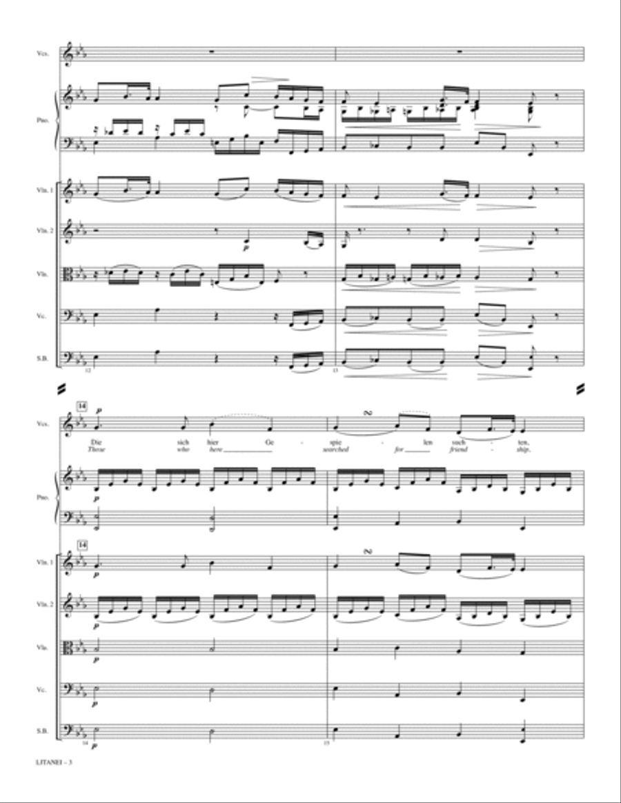 Litanei - Full Score Litanei - Full Score Choir scores gallery preview page 3
