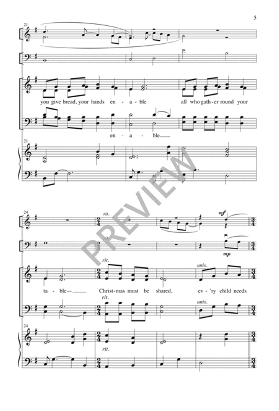 Child of Joy and Peace Child of Joy and Peace 4-Part scores gallery preview page 5