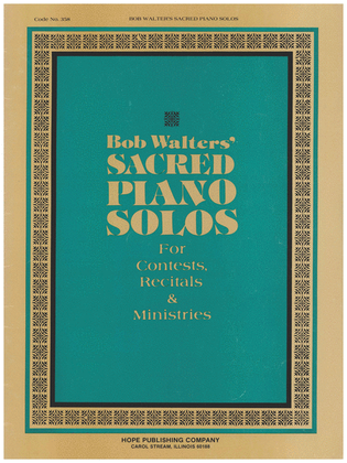 Book cover for Bob Walters Sacred Piano Solos