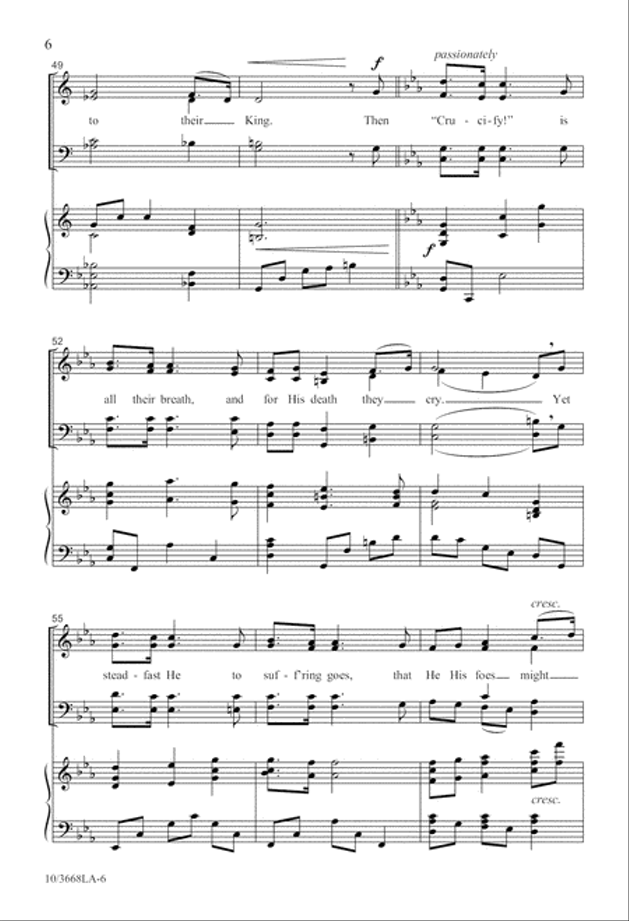 My Savior's Love to Me My Savior's Love to Me 4-Part scores gallery preview page 6