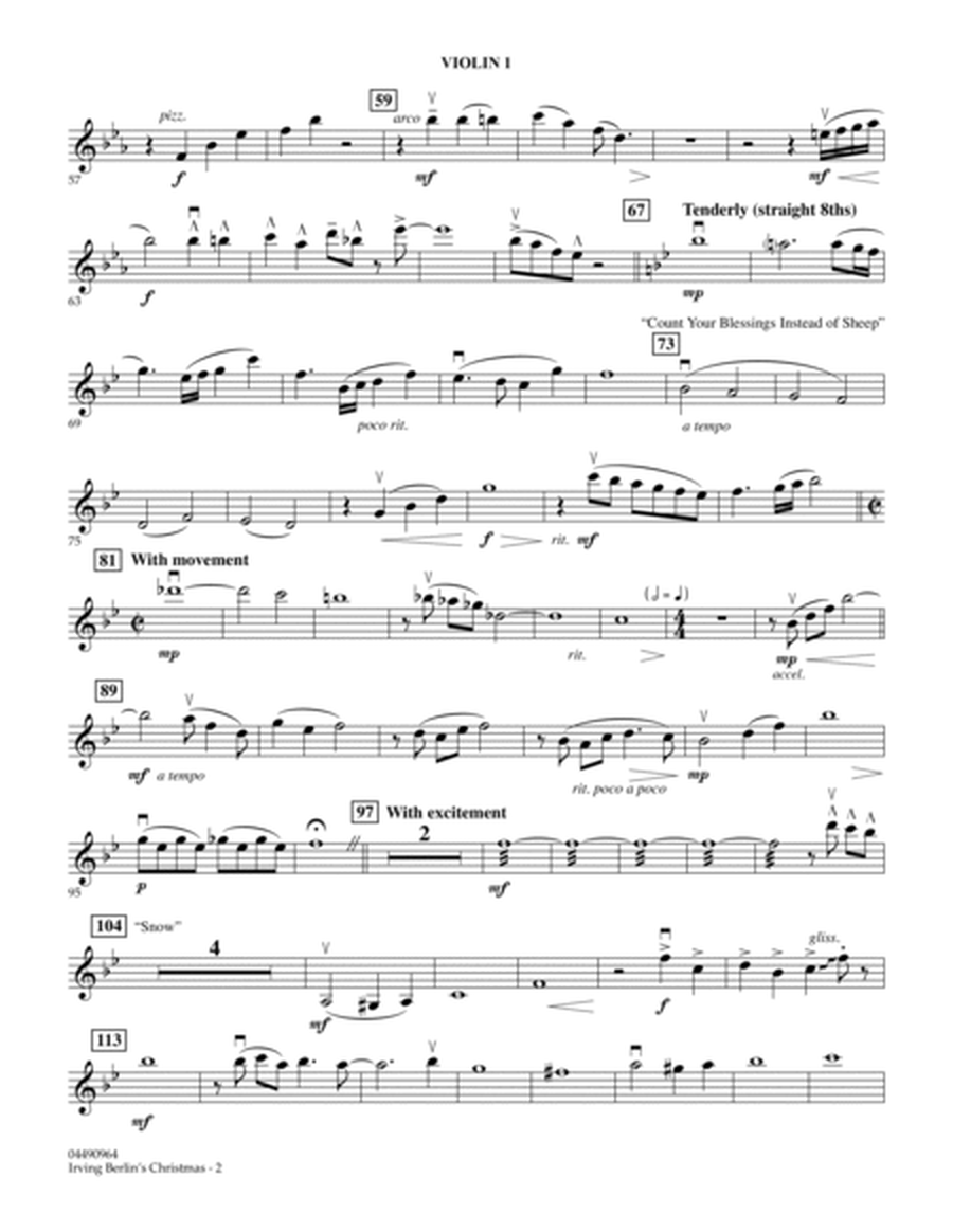 Irving Berlin's Christmas (Medley) - Violin 1
