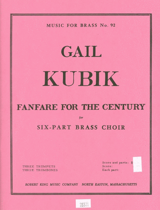 Fanfare For The Century (sextet-brass)
