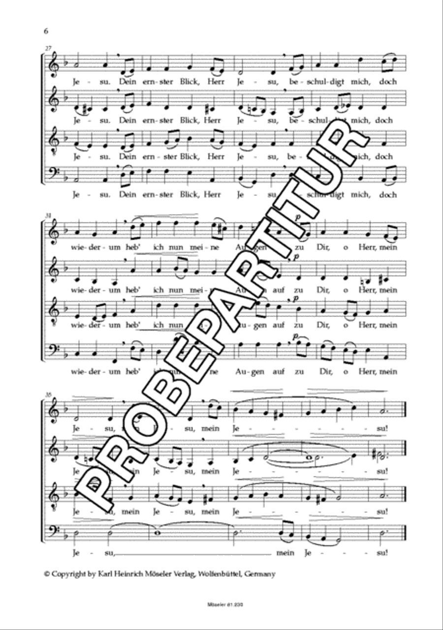 Drei Motetten 4-Part scores gallery preview page 7