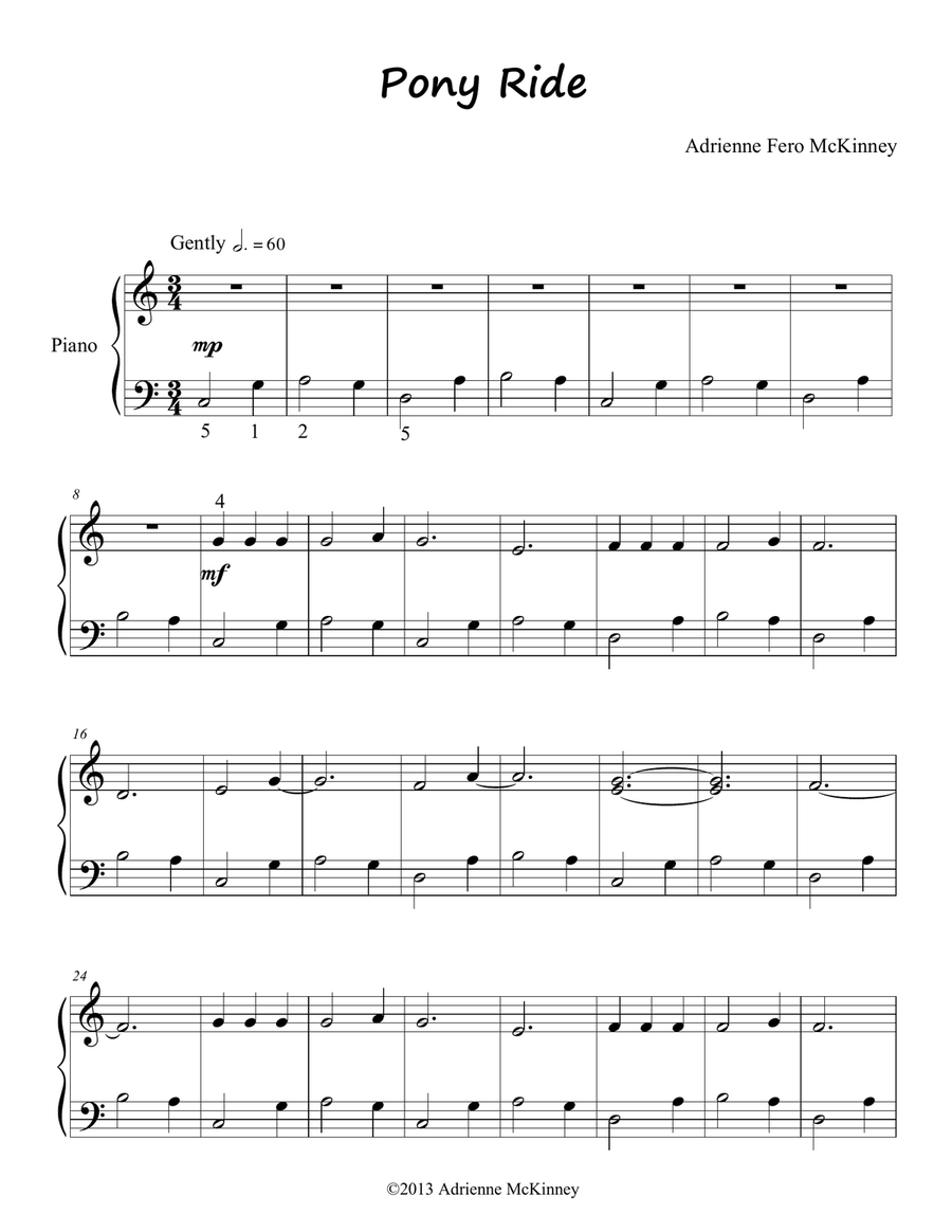 Pony Ride Piano Method scores gallery preview page 1