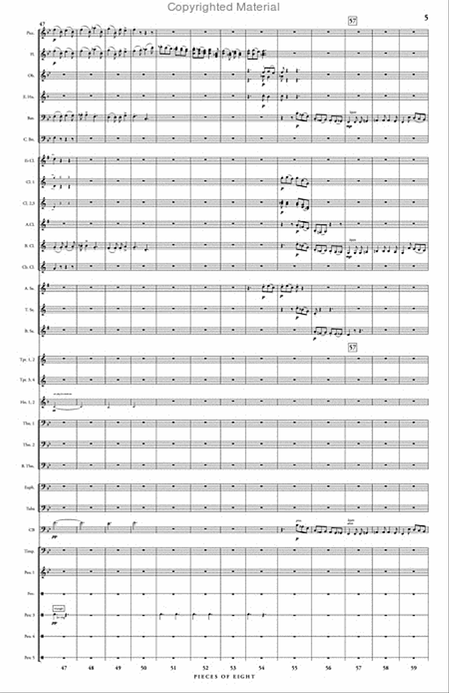 Pieces of Eight Pieces of Eight Concert Band scores gallery preview page 6
