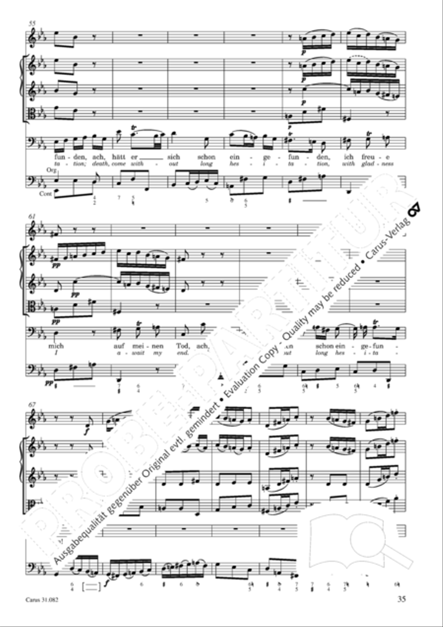 I have enough (Ich habe genung) Mezzo-Soprano Voice scores gallery preview page 36