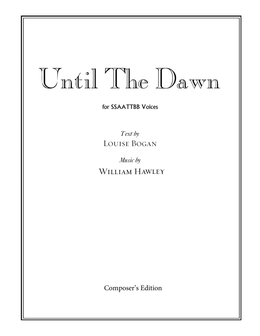 Until The Dawn Divisi scores gallery preview page 1
