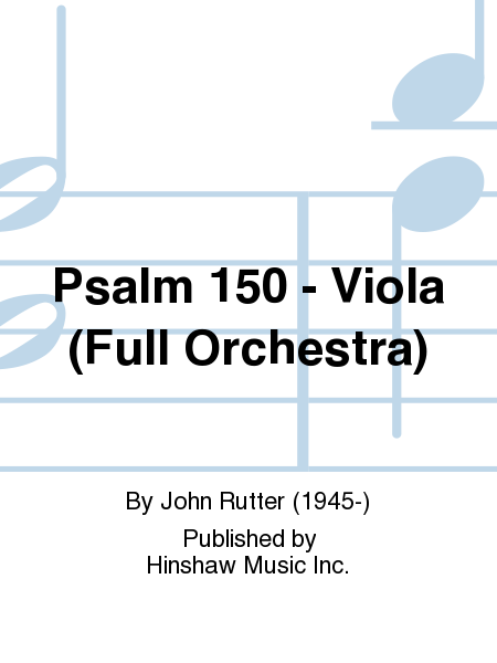 Psalm 150 - Viola (Full Orchestra)