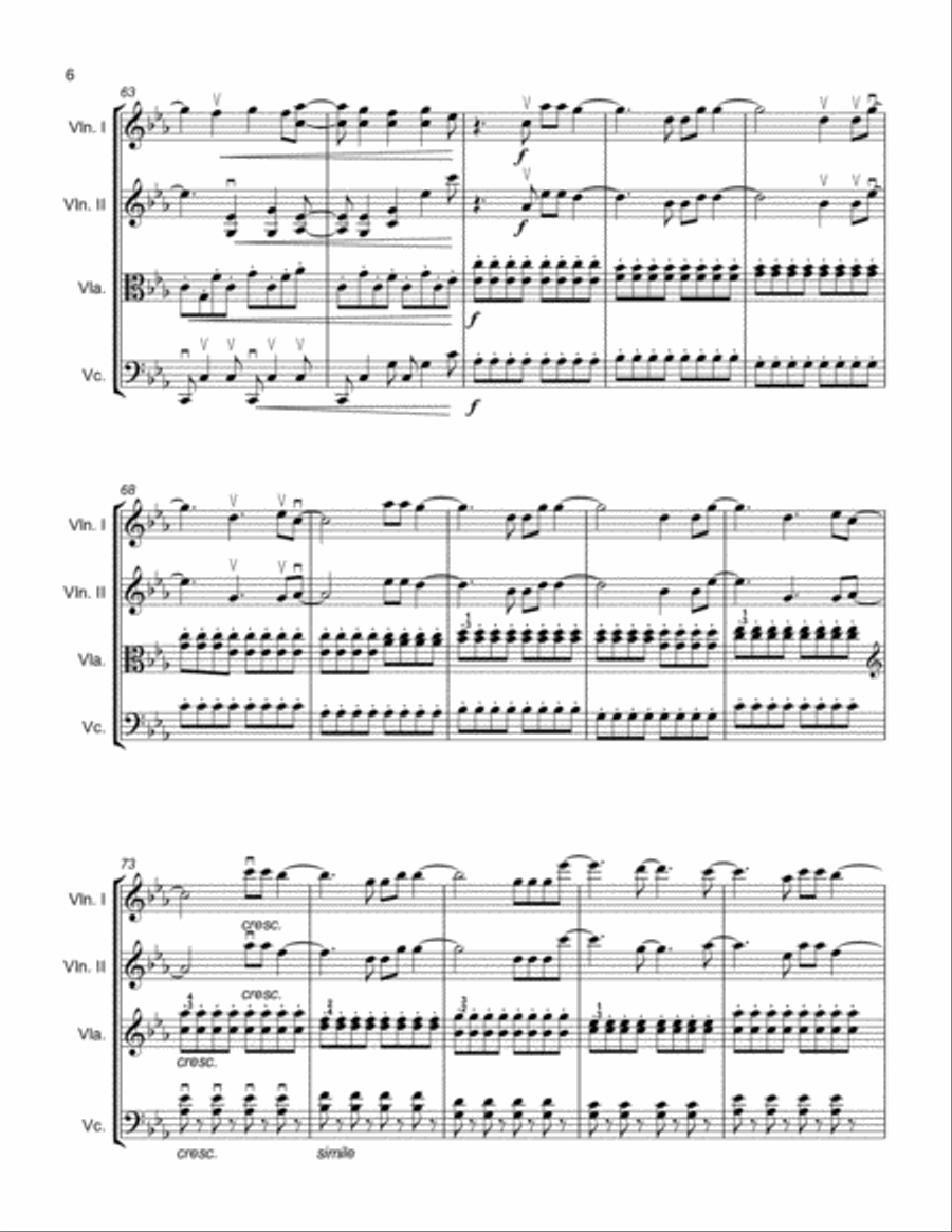 Titanium String Quartet scores gallery preview page 6