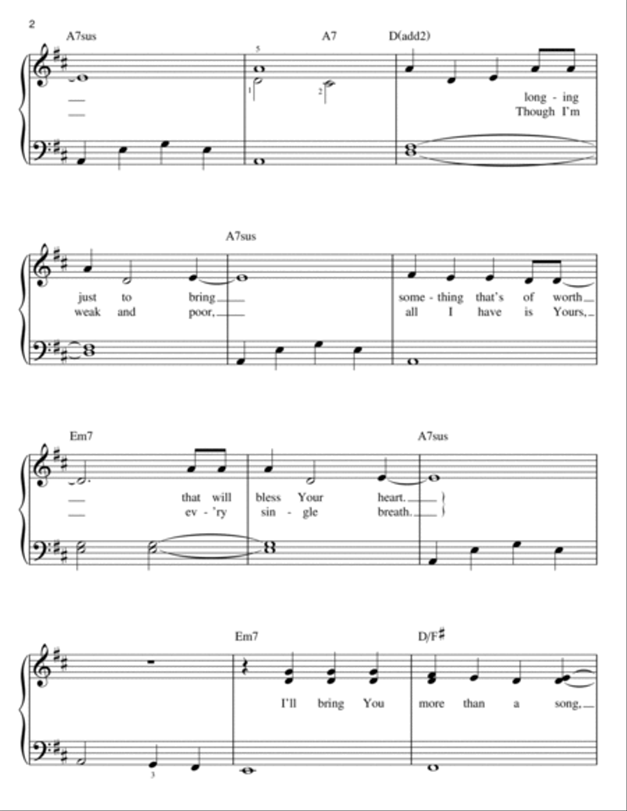 The Heart Of Worship Easy Piano scores gallery preview page 2