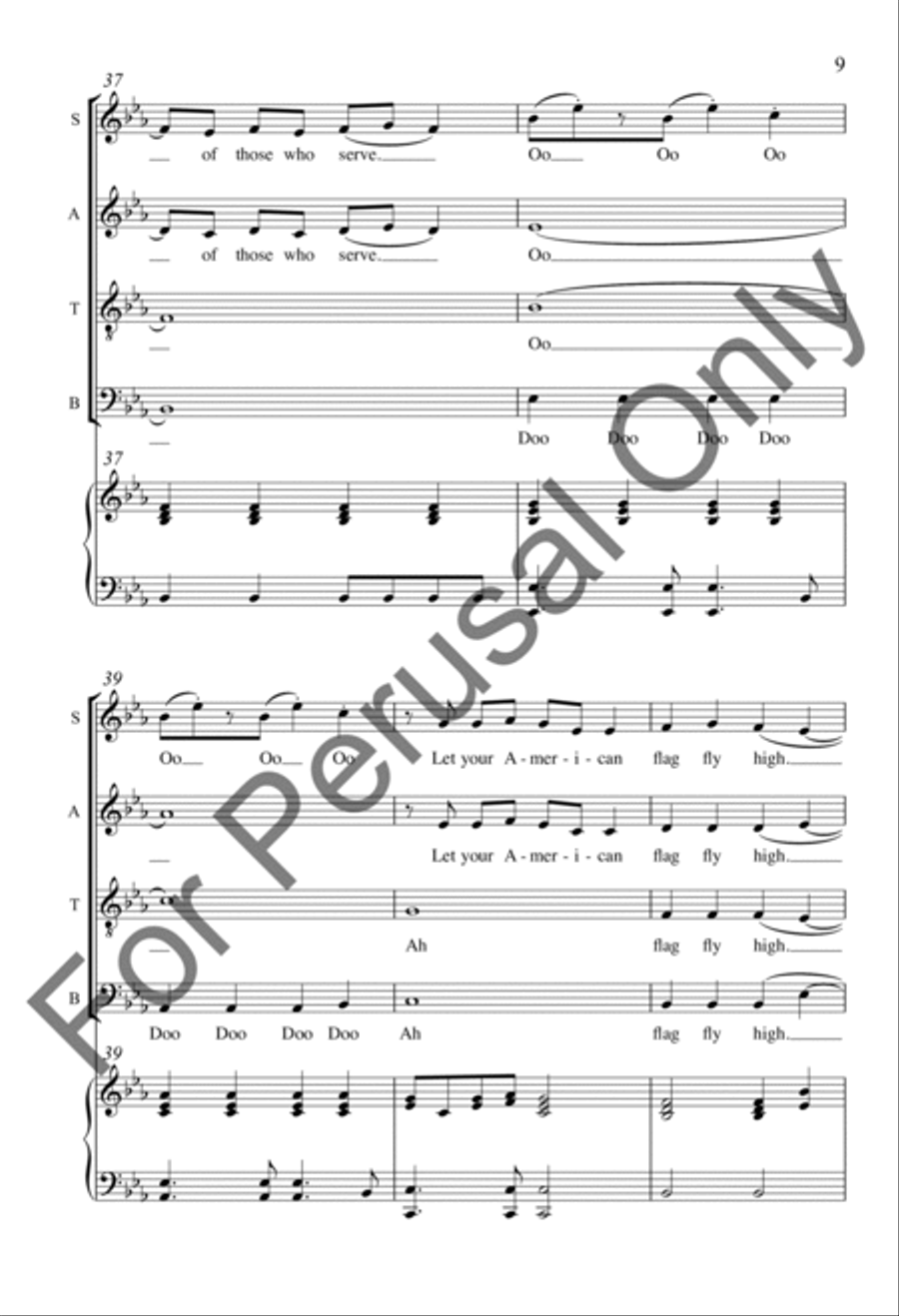 American Flag American Flag 4-Part scores gallery preview page 8