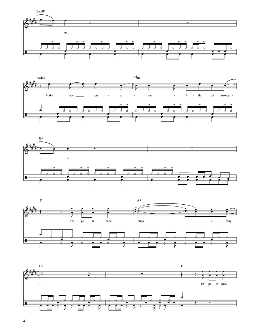 Time Stand Still Time Stand Still Drum Set scores gallery preview page 4
