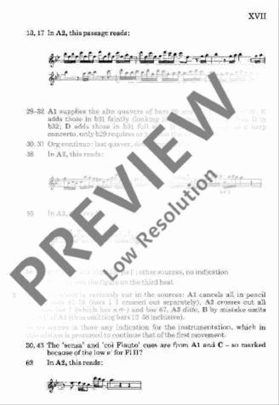 Organ concerto No. 6 B major Flute scores gallery preview page 18