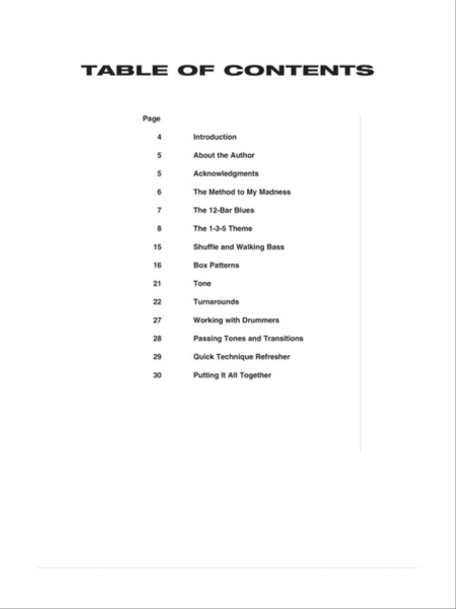 How to Play Blues Bass Electric Guitar scores gallery preview page 2