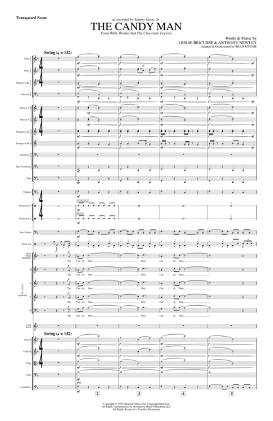 The Candy Man Full Orchestra scores gallery preview page 5