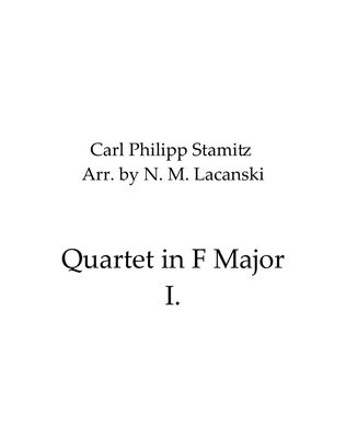 Book cover for Quartet in F Major I. Allegro Maestoso