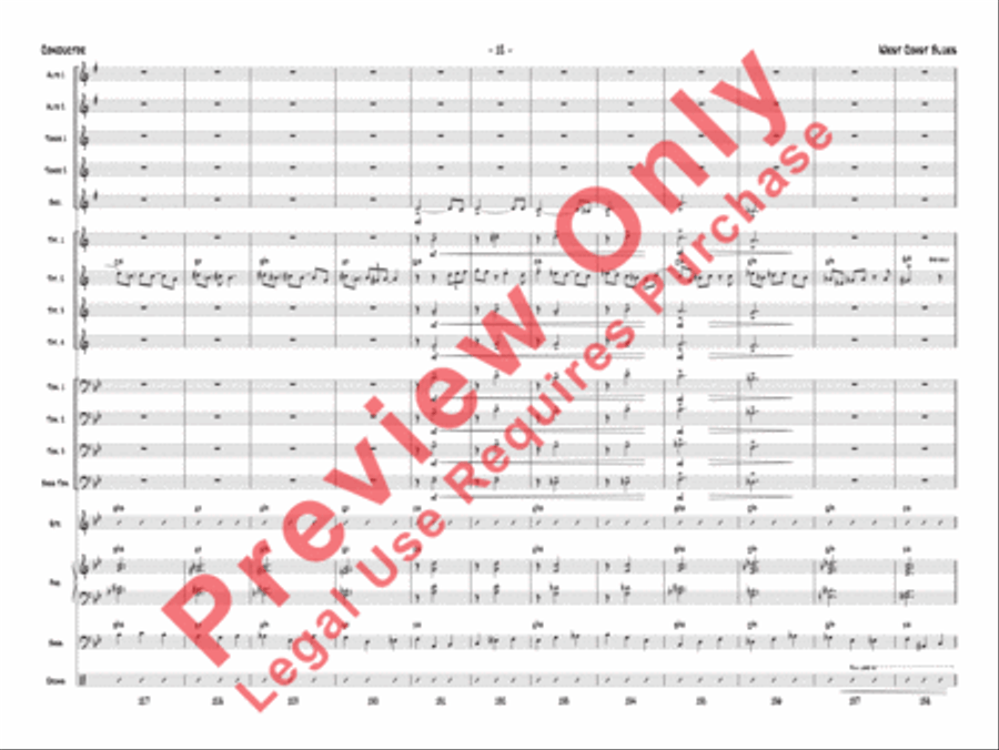 West Coast Blues West Coast Blues Jazz Ensemble scores gallery preview page 35