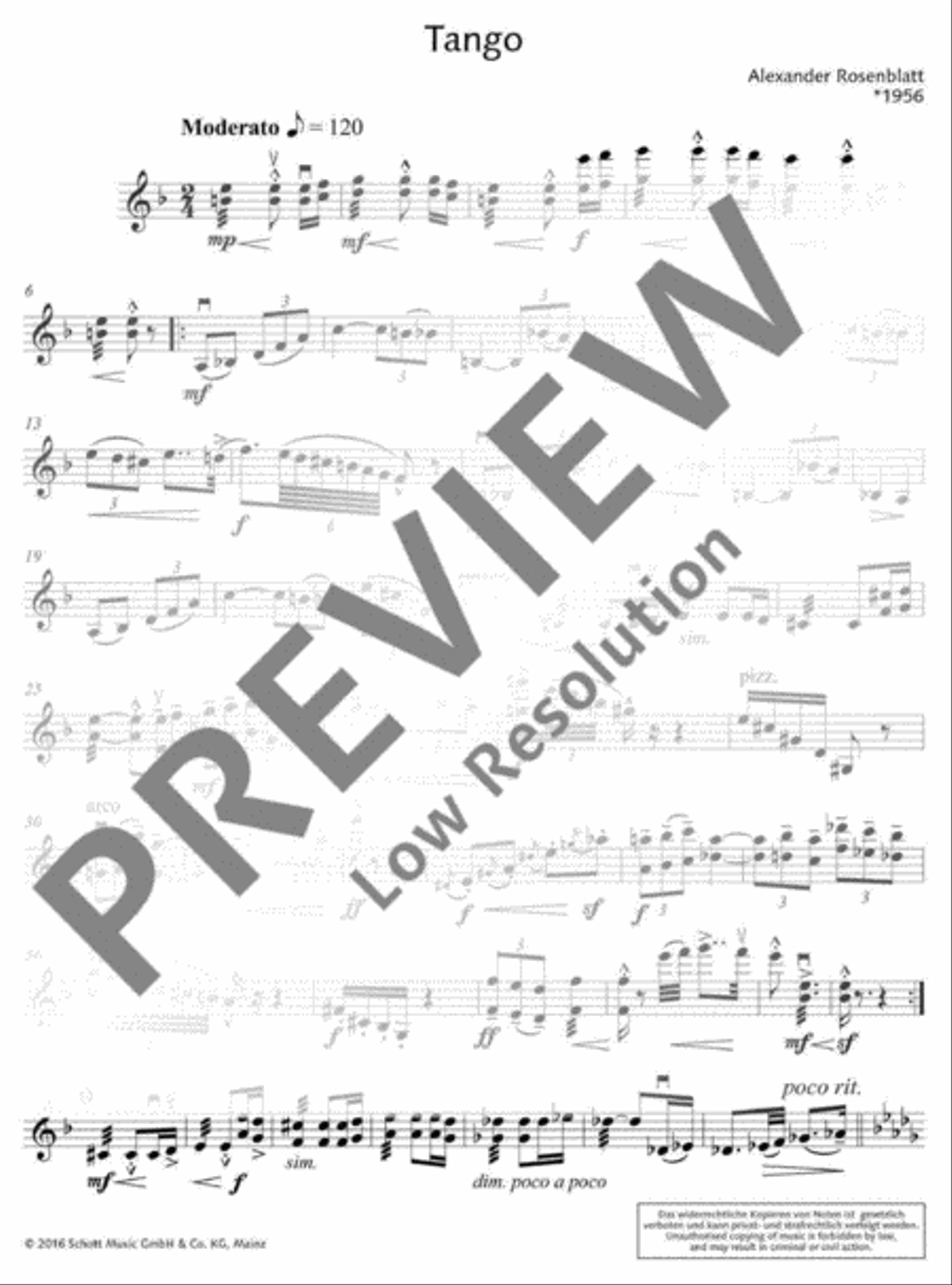 Tango Tango Violin Solo scores gallery preview page 17