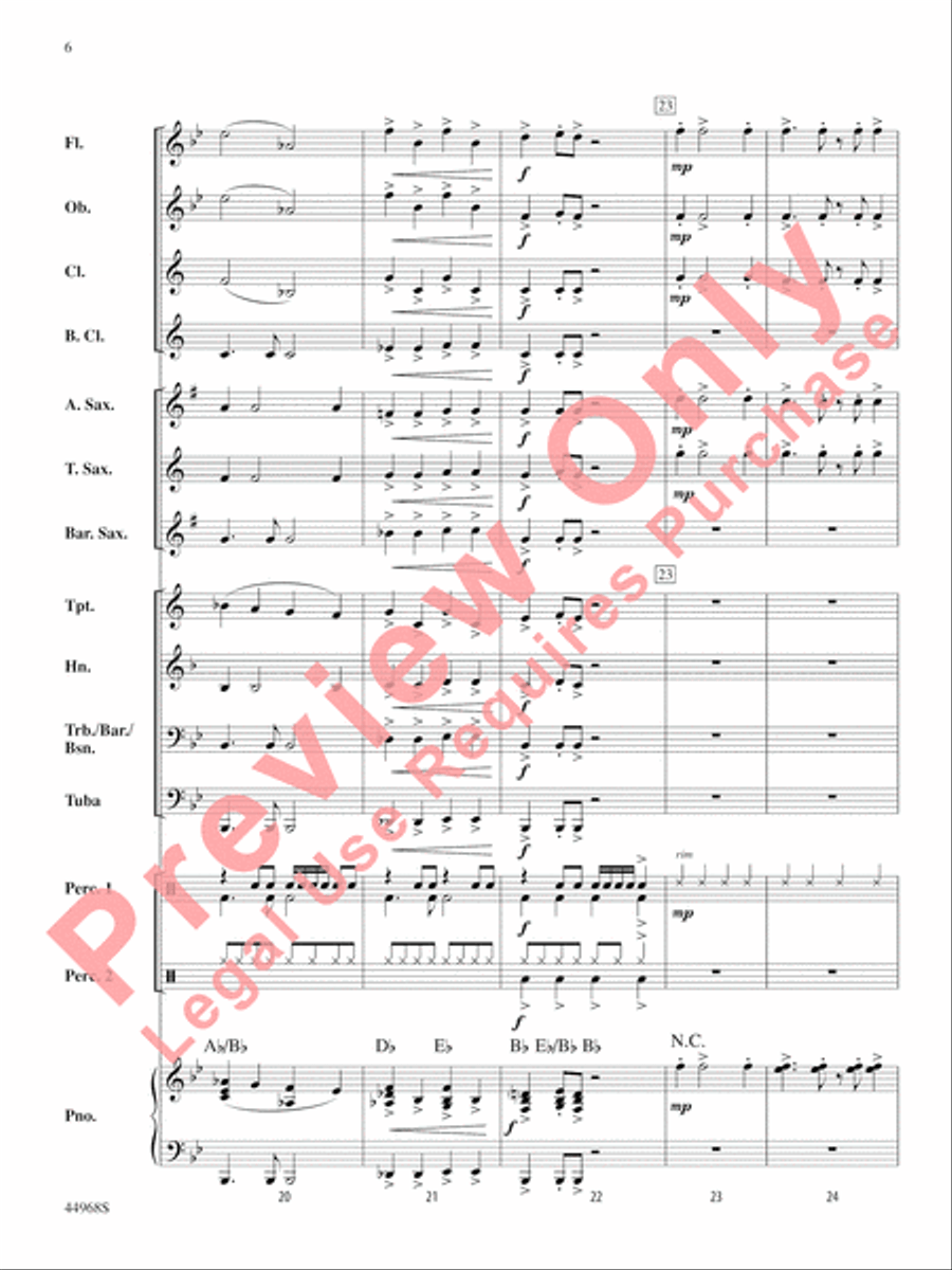 Moon Rocks Moon Rocks Concert Band scores gallery preview page 7