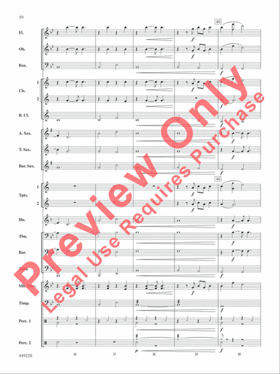 Bright Bright Concert Band scores gallery preview page 10