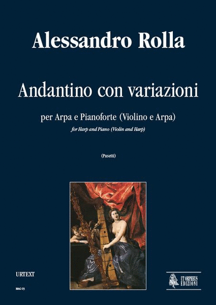 Andantino with Variations for Harp and Piano (Violin and Harp)