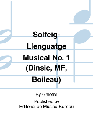 Solfeig-Llenguatge Musical No. 1 (Dinsic, MF, Boileau)