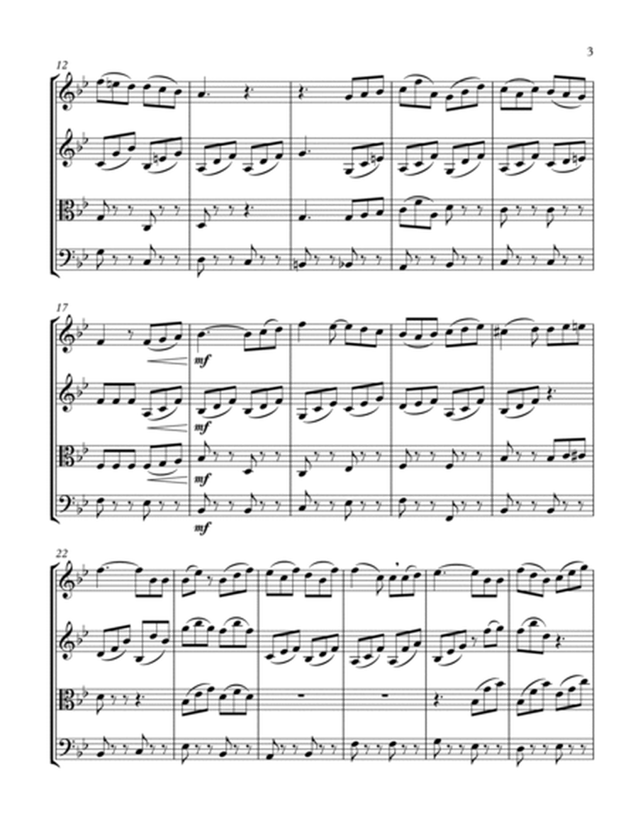 MARRIAGE OF FIGARO - LE NOZZE DI FIGARO - SULL'ARIA - Mozart - String Quartet, Intermediate Level fo image number null