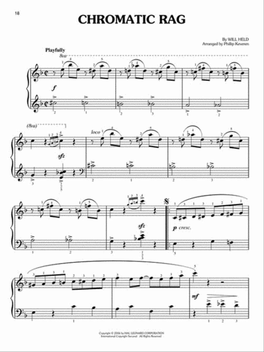 Ragtime Classics Easy Piano scores gallery preview page 2