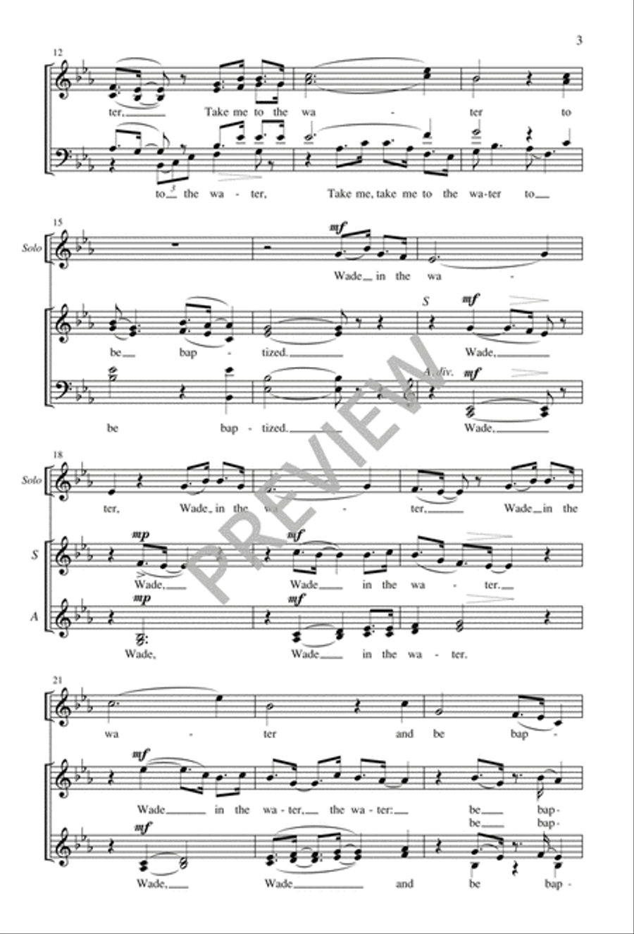 Take Me to the Water Choir scores gallery preview page 4
