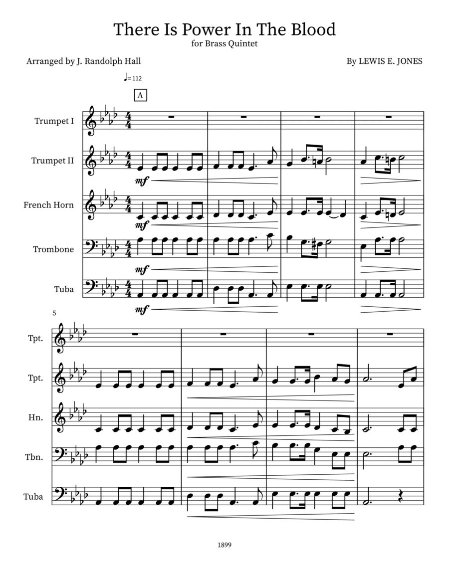 There Is Power In The Blood Small Ensemble scores gallery preview page 1