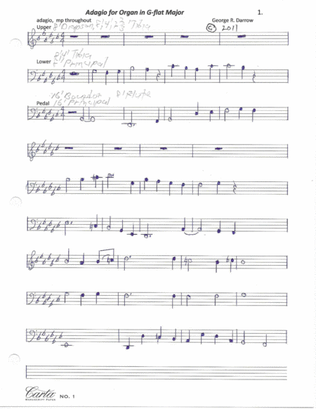 Adagio for Organ in G-Flat Major